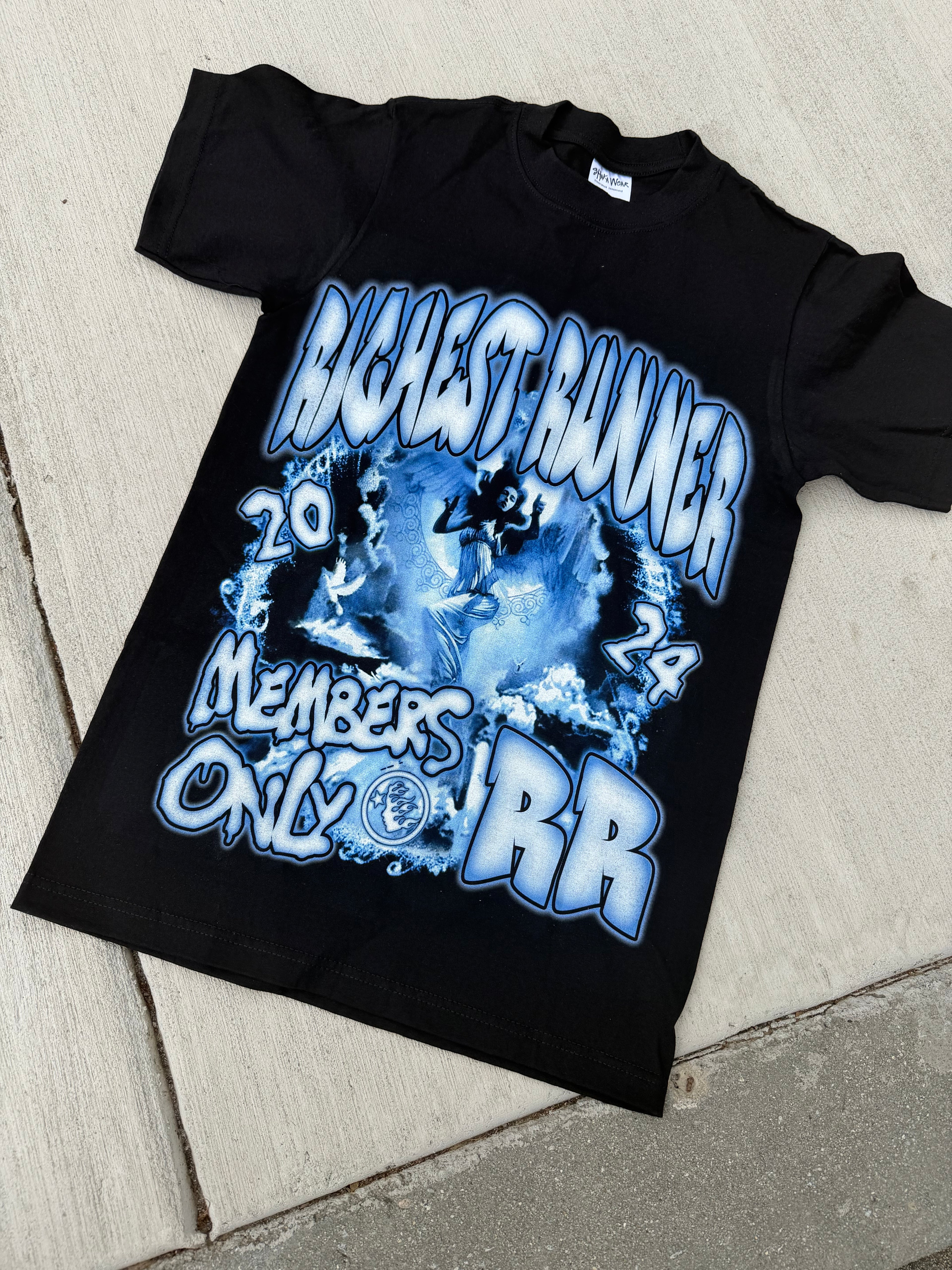 Black and Blue Richest Runner Members Shirt